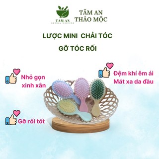 Lược chải tóc gỡ tóc rối lược mát xa da đầu mini dễ thương bỏ túi tiện dụng