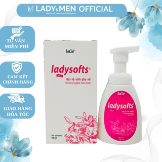 Bọt rửa phụ khoa Ladysoft New Laclé 100ml, dung dịch vệ sinh phụ nữ Ladysofts 100ml