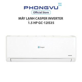 Máy lạnh casper inverter 1.5 hp gc-12is35 - bảo hành 36 tháng - freeship nội thành