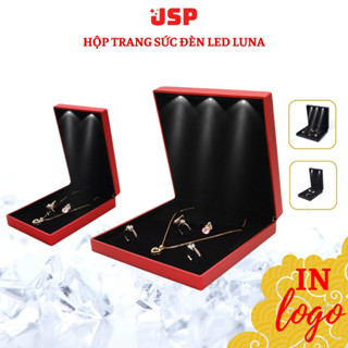 Hộp đựng trang sức kiềng bộ có đèn Led JSP nhận in Logo hộp đựng kiềng cưới hộp đựng dây chuyền