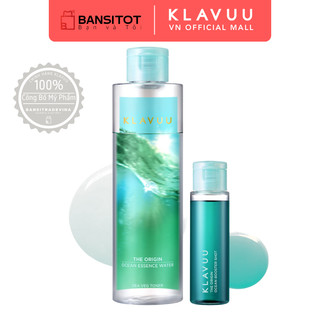 Bộ nước hoa hồng và tinh chất cấp ẩm KLAVUU Vegan Ocean Essence Water Sea Veg Toner 170ml & Booster 30ml
