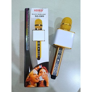 (PHIÊN BẢN MỚI) Micro Hát Karaoke Kèm Loa Bluetooth SD-08S - Bảo hành 3 tháng SD08S - Tặng móc khóa
