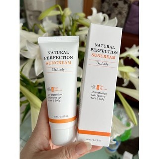  Kem Chống Nắng Trắng Da Kiềm Dầu Dr Lady 60ml - Hàn Quốc SPF 50+  PA++++ 60ml 