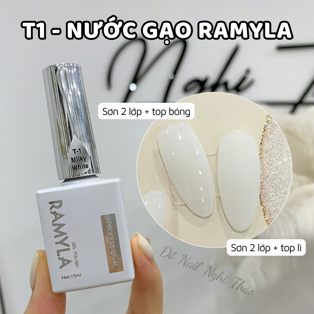 Sơn gel đen trắng nước gạo RAMYLA 15ml | BigBuy360 - bigbuy360.vn