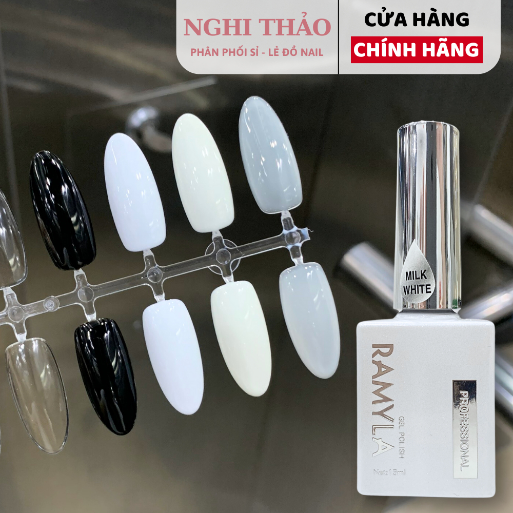 Sơn gel đen trắng nước gạo RAMYLA 15ml | BigBuy360 - bigbuy360.vn