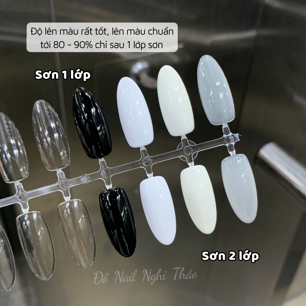 Sơn gel đen trắng nước gạo RAMYLA 15ml | BigBuy360 - bigbuy360.vn