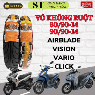 1 Cặp vỏ lốp không ruột xe airblade-vario-click...