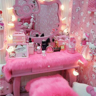 Thảm Lông Bàn Trang Điểm Siêu Cute