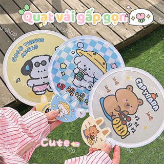 Quạt gấp gọn tự bung bỏ túi siêu tiện lợi bằng vải Capybara Baby Three BB3 Bé Ba - Hot nhất 2025 - SEE YOU SHOP