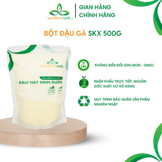 Bột đậu gà tự nhiên Sức Khỏe Xanh - 500g/túi - Nhập khẩu Argentina - Nam Mỹ chính hãng