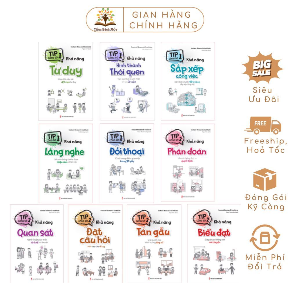 [TSM]Sách: Combo 10 Cuốn: Trọn Bộ Tip Công Sở