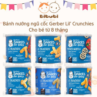 Bánh ăn dặm Gerber lon lùn vị mặn cho bé từ 8tháng - Bituti Shop