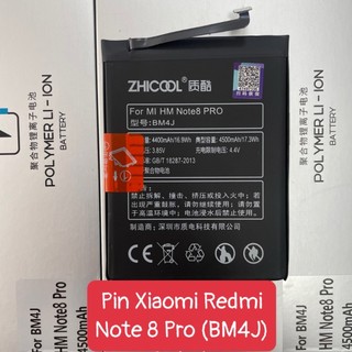 Pin xiaomi redmi note 8 pro / bm4j / dung lượng 4500mah hãng zhicool / bảo hành 6 tháng 1 đổi 1