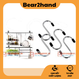 Móc treo Bear2hand Móc treo inox hình chữ S tiện dụng chắc chắn