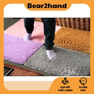 Thảm lau chân Bear2hand Thảm nhung chống trượt cao cấp thấm hút nước dễ dàng vệ sinh