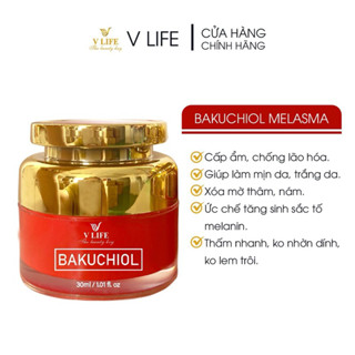 Kem nám Bakuchiol V Life: Làm mờ nám tàn nhang, dưỡng ẩm, chống lão hoá giúp trắng sáng đều màu da.