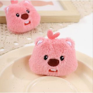 Ghim Cài Áo Hình Gấu Bông Hồng Dễ Thương 6 cm x 5 cm