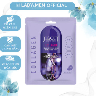 Mặt nạ miếng Jigott Collagen Real Ampoule Mask  (27ml/miếng)