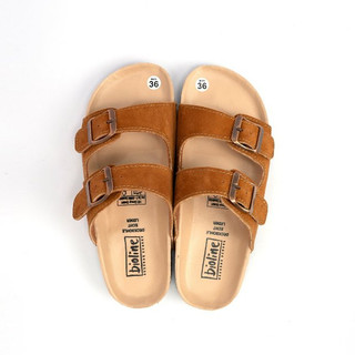 PUM01 - Dép Birken, Dép Đế Trấu, Dép lê Unisex Nam và Nữ Thiết Kế Dép Hai Quai Ngang Da PU Cao Cấp May Viền