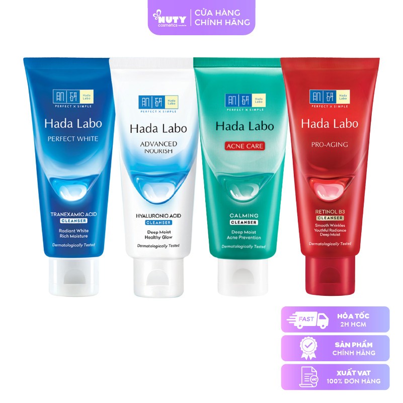 Kem Rửa Mặt Dưỡng Ẩm Hada Labo (80g)