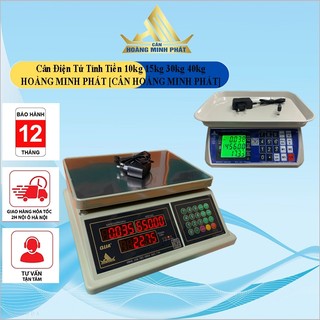 Cân điện tử tính giá tiền 10kg 15kg 30kg 40kg chống nước hoàng minh phát