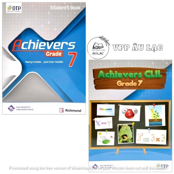 Achievers Grade 7 (Trọn bộ SB + CLIL Book + WB) - Bản đẹp