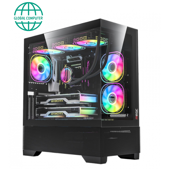 VỎ CASE MAGIC MIX FULL TOWER BLACK (EATX/MID TOWER/MÀU ĐEN)