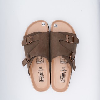 DK19 - Sandal Đế Trấu BIOLINE Official Quai Da Bò Nguyên Tấm Hai Lớp Lót Pu Kem Chống Nước