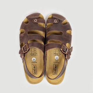 RO01 - Dép Birken Đế Trấu BIOLINE Official Quai Rọ Da Bò Thật Lót Chống Nước