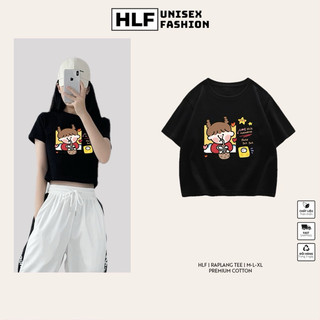 Áo croptop thun nữ bé gái uống trà sữa cực xinh, áo thun nữ HLFashion