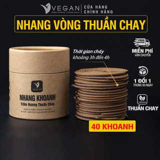 Nhang khoanh Trầm Hương Thuần Chay 40 vòng