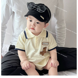 Body polo gấu siêu cưng cho bé trai và gái hàng QC