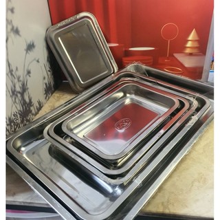 Mâm sâu chữ nhật inox cao cấp nhiều kích thước