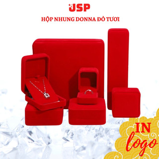 Hộp nhẫn nhung JSP hộp trang sức nhận in Logo hộp đựng nhẫn dây chuyên lăc tay hộp đựng vàng cưới