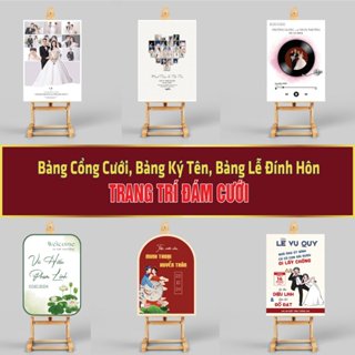 [Bảng Cổng Cưới 03] Bảng Cổng Cưới, Bảng Ký Tên, Bảng Welcome Trang Trí Đám Cưới