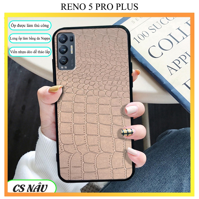 ỐP DA- ỐP ĐIỆN THOẠI LƯNG DA cho Oppo RENO 5 PRO PLUS