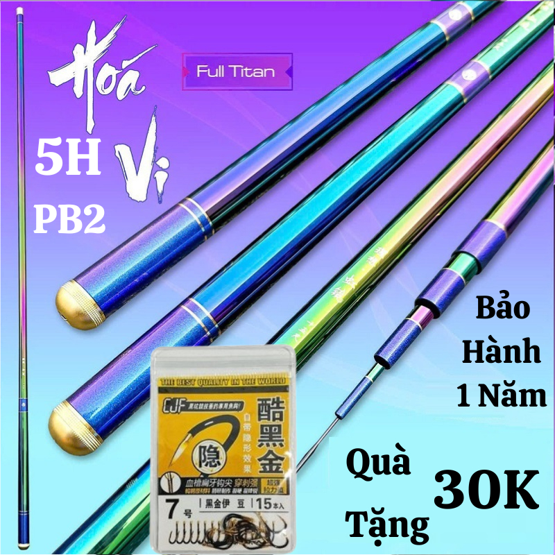 Cần Câu Đài Cần Câu Tay Hóa Vi 5H F128i PB1, 5H PB2 Cần Câu Đơn Đài Chuyên Câu Rô Diếc CT10