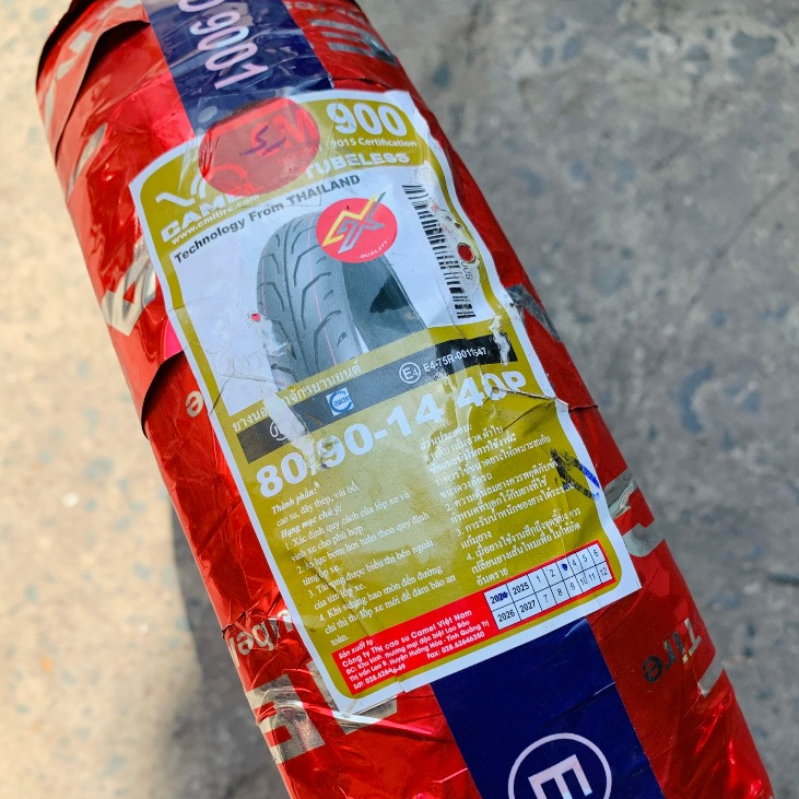 (CM 009 80/90-14) Vỏ Camel gai Dunlop T900 (CM 009) size 80/90-14 cho xe Air Blade, Click, Vario, Vi