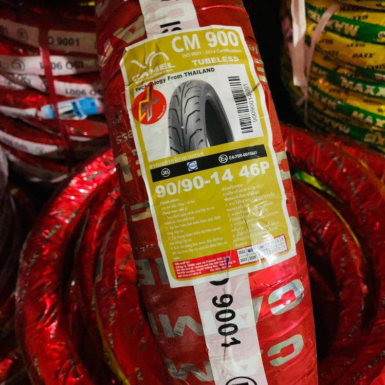 (CM 009 90/90-14) Vỏ Camel gai Dunlop T900 (CM 009) size 90/90-14 cho xe Air Blade, Click, Vario, Vi