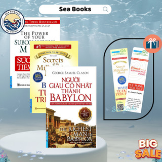 Sách - COMBO 3 CUỐN - Người Giàu Có Nhất Thành BabyLon + Bí Mật Tư Duy Triệu Phú + Sức Mạnh Tiềm Thức