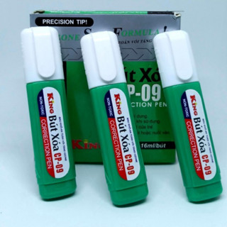 Hộp 12 cây bút xóa nước / viết xoá nước king cp-09/ cp 09 thể tích 16ml, mực xoá nhanh khô