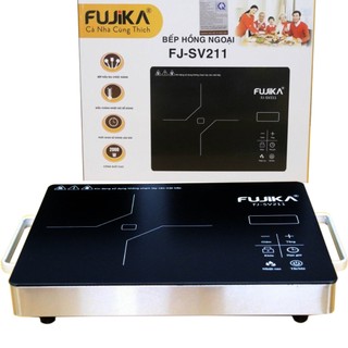 Bếp hồng ngoại chính hãng fujika fj-sv211 công suất 2000w mặt kính ceramic chỉnh nhiệt độ cảm ứng