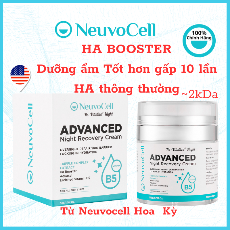 Kem dưỡng trắng da ban đêm NEUVOCELL- ADVANCE NIGHT RECOVERY CREAM DƯỠNG ẨM VÀ LÀM  DỊU DA  50g có H