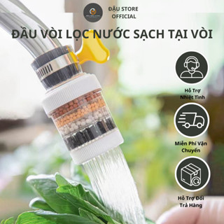 Đầu Lọc Nước Gắn Trực Tiếp Tại Vòi Đầu Lọc Nước Sạch 6 Tầng Lọc Cặn Bẩn Cho Bồn Rửa Nhà Bếp Nhà Tắm Tiện Dụng
