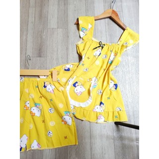 Bộ hai dây mặc nhà dễ thương cho nữ