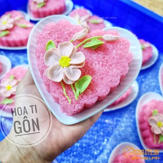 Đĩa tim nhựa trắng Melamine vân bên đẹp