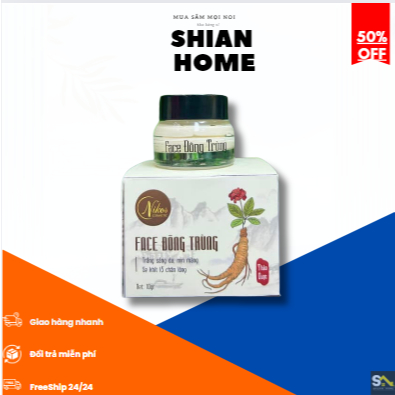 Kem face Đông Trùng Nicos giúp dưỡng trắng, phục hồi da, hết nám mụn, tàn nhang...【TFX】