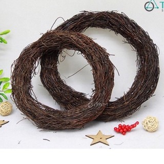 Vòng cỏ bện, vòng nguyệt quế, vòng dây rừng trang trí giáng sinh, handmade