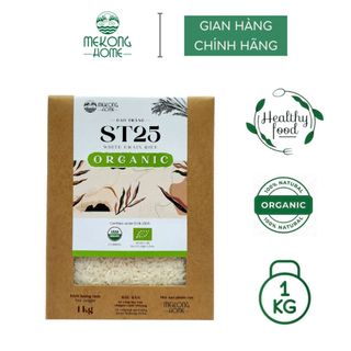Gạo ST25 100% Organic, gạo chuẩn vị, dẻo, thơm tự nhiên, mùi ngọt nhẹ - 1kg