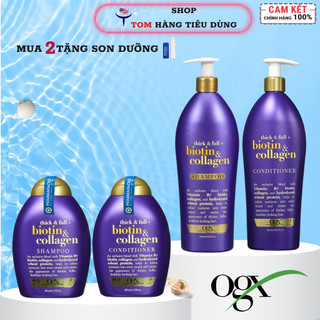 Dầu gội xả kích thích mọc tóc OGX Biotin & Collagen 385ml